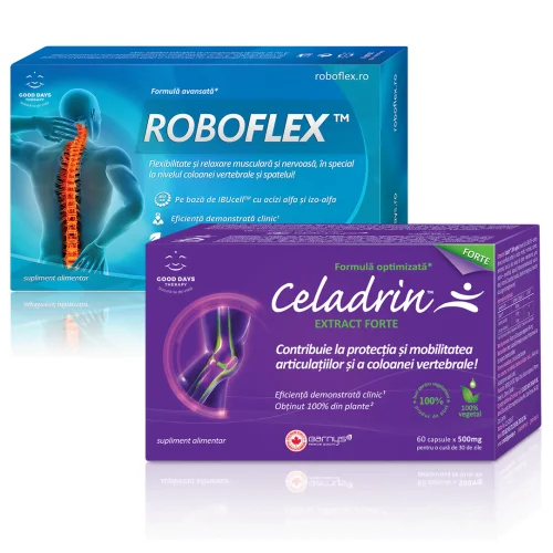 Pachet Celadrin Extract Forte + Roboflex - tratament 1 luna, Good Days