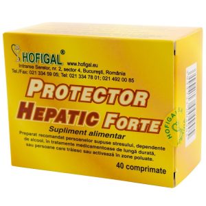 Protector hepatic forțe, 40 comprimate, Hofigal