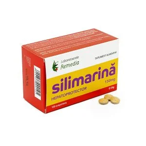 silimarina 150 miligrame si 100 comprimate