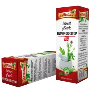 Hemoroid stop extract gliceric,50 mililitri,Adnatura