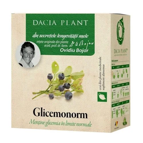 Ceai Glicemonorm Forte, 50grame, Dacia Plant